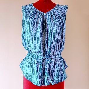 Grand & Greene Waist Tie Blouse